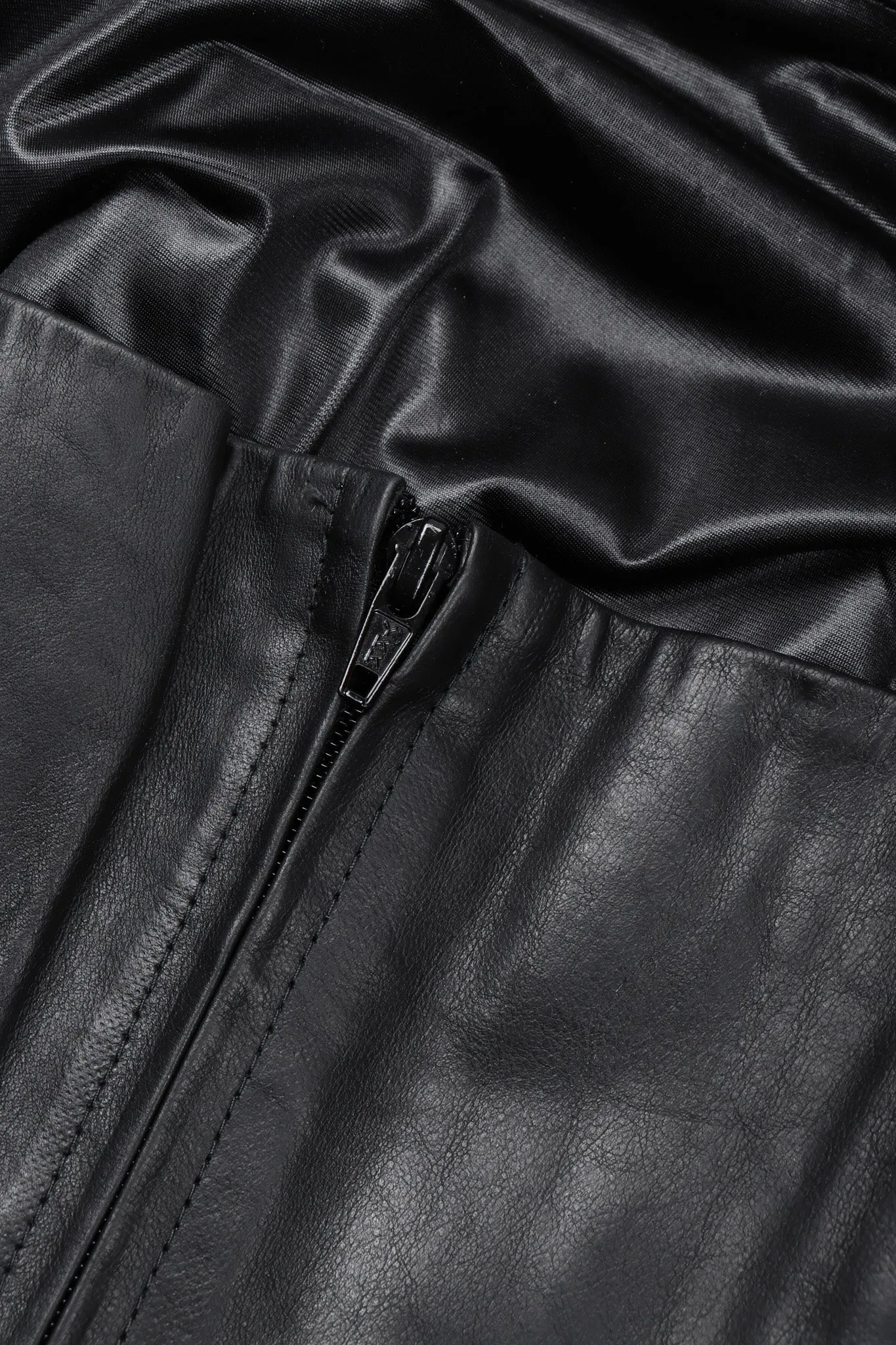 Strapless Leather Bustier Top