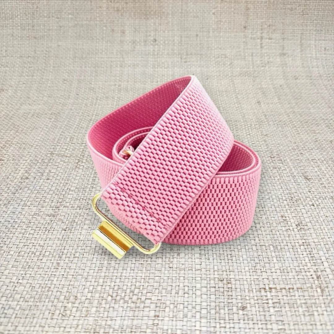 Stretch Band Belt in Light Pink by Garland Bags