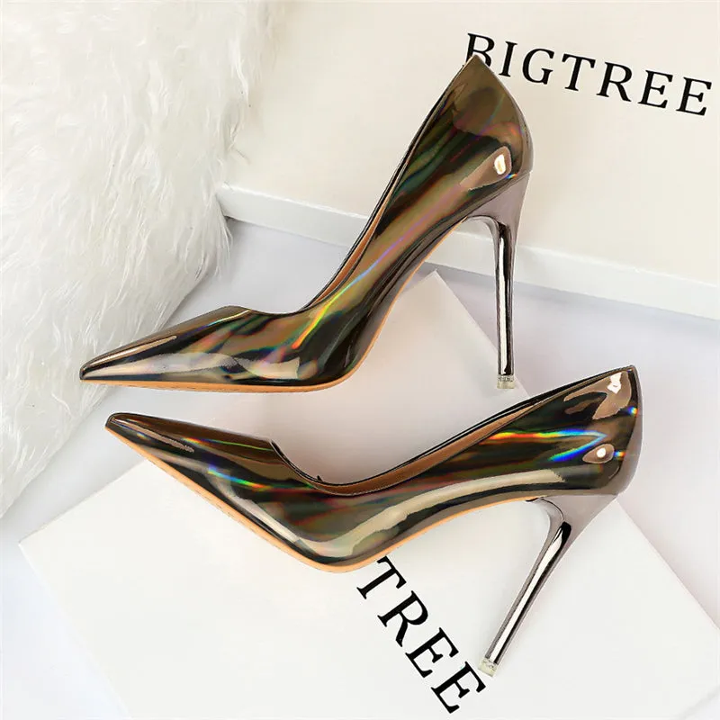 Stripper Scarpins Glossy Pumps
