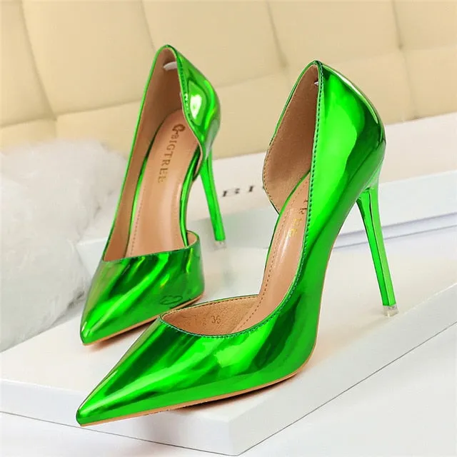 Stripper Scarpins Glossy Pumps