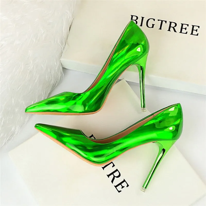 Stripper Scarpins Glossy Pumps