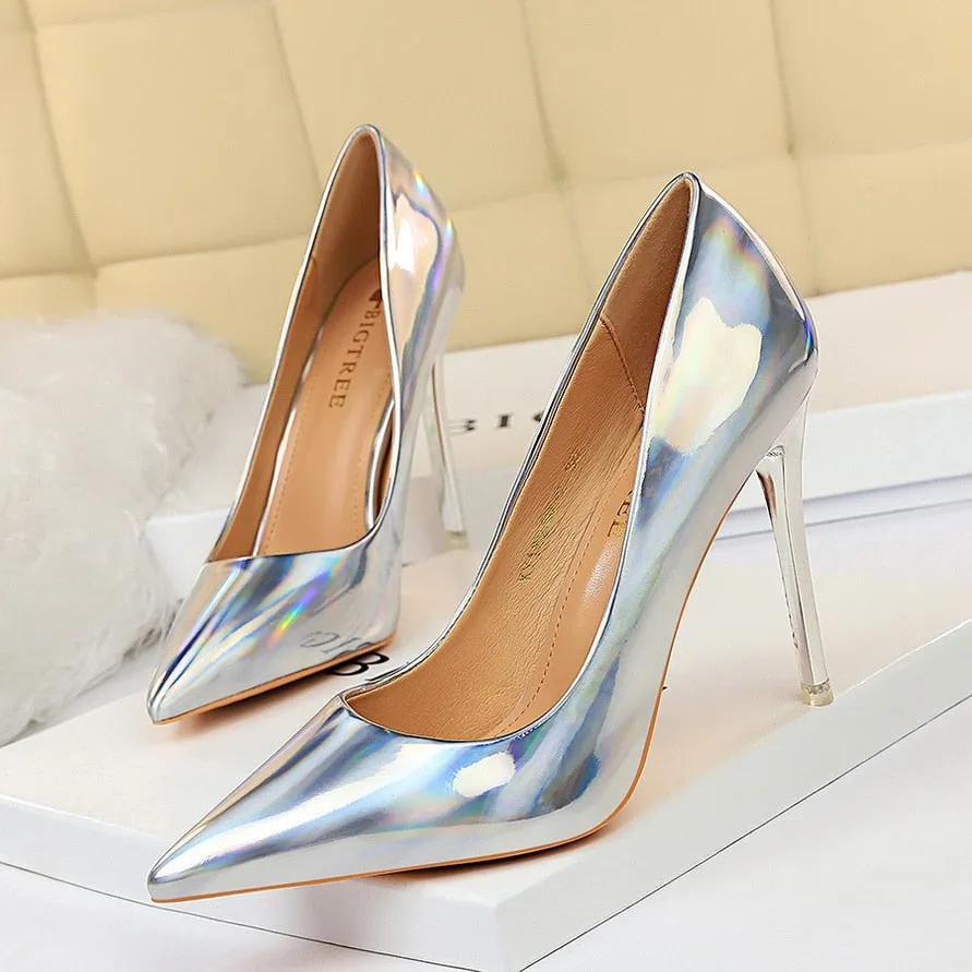 Stripper Scarpins Glossy Pumps