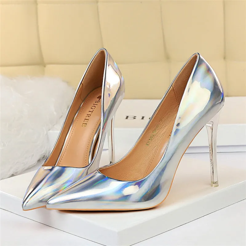 Stripper Scarpins Glossy Pumps