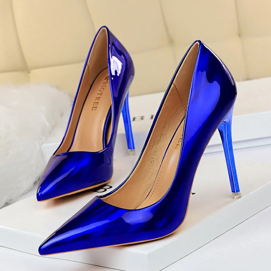 Stripper Scarpins Glossy Pumps