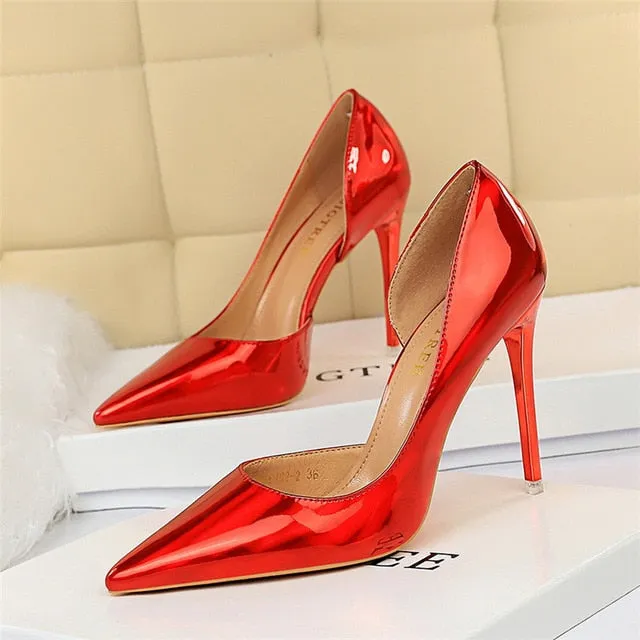 Stripper Scarpins Glossy Pumps