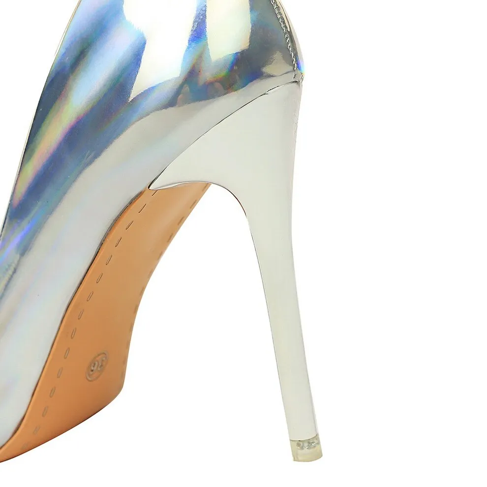 Stripper Scarpins Glossy Pumps