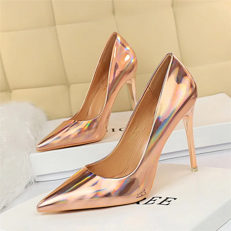 Stripper Scarpins Glossy Pumps