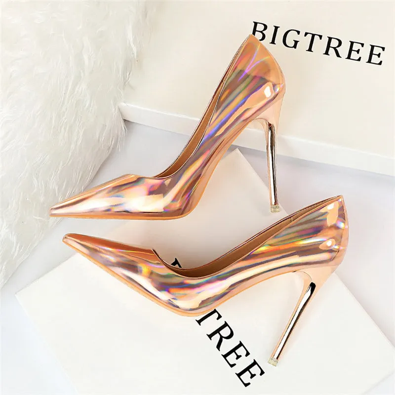 Stripper Scarpins Glossy Pumps