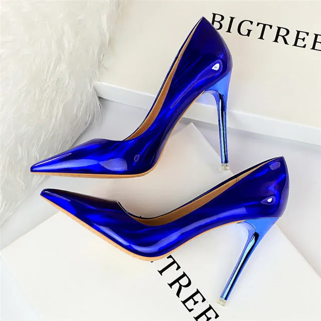 Stripper Scarpins Glossy Pumps