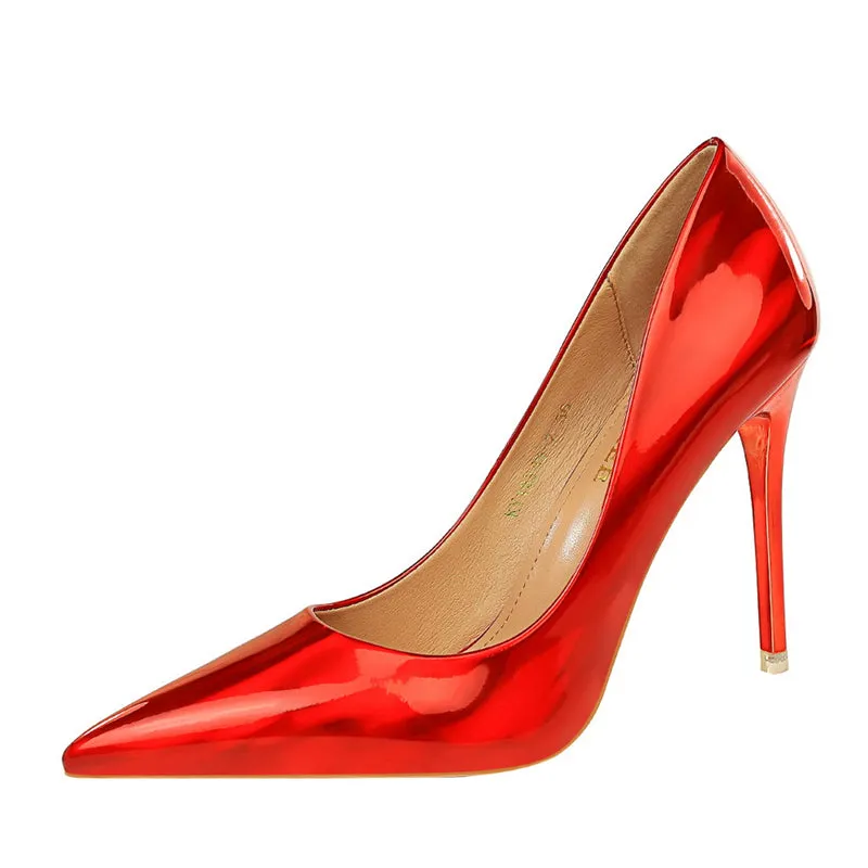 Stripper Scarpins Glossy Pumps