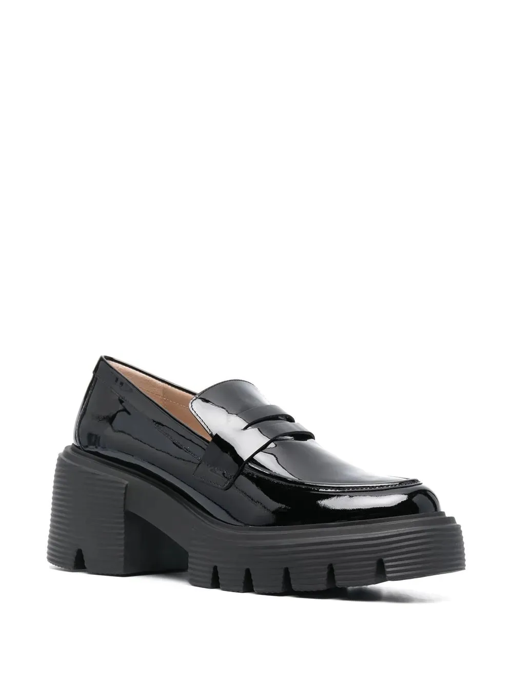 Stuart Weitzman Soho patent-leather loafers