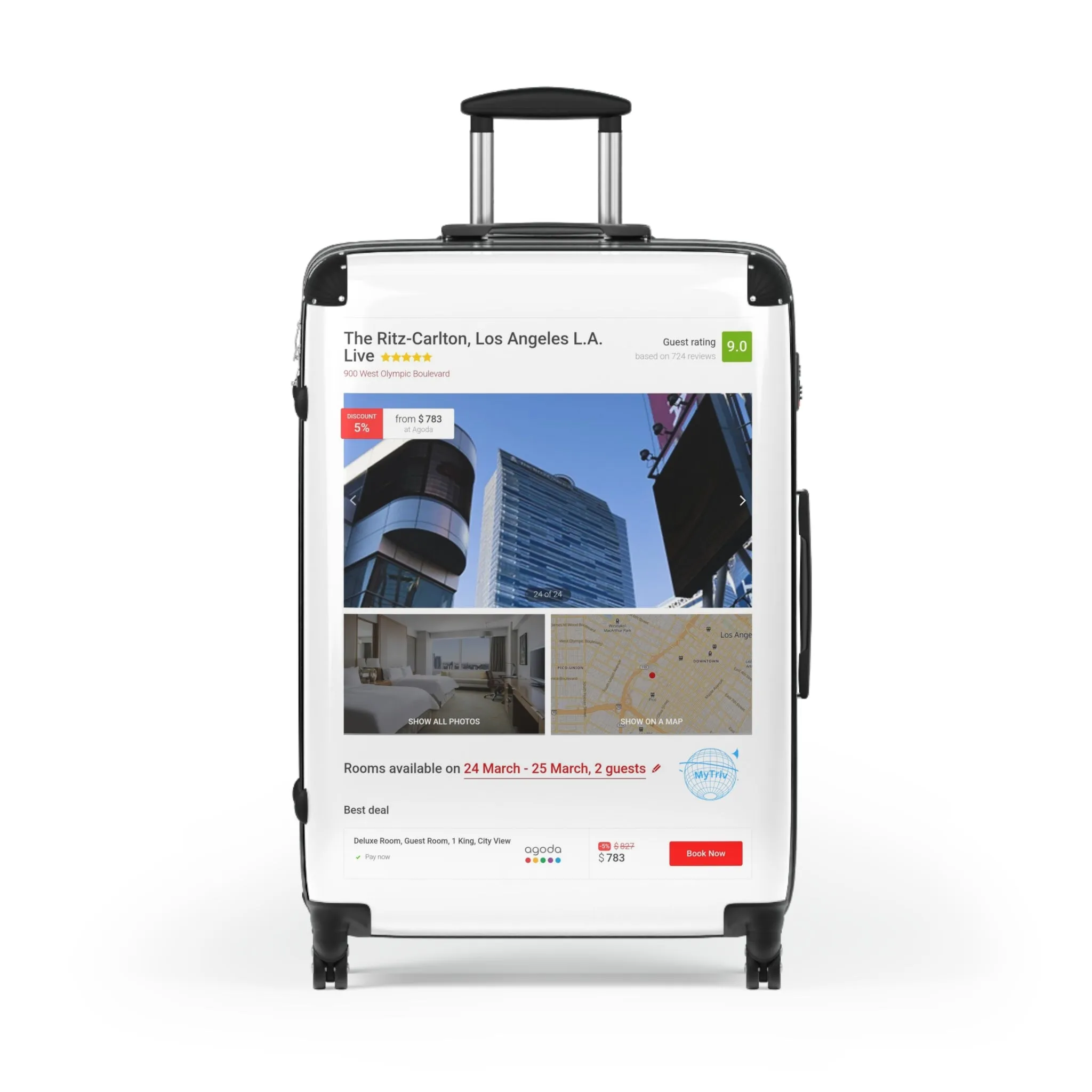 Suitcase - The Ritz-Carlton, Los Angeles L A Travel Bag for Luxury Travelers