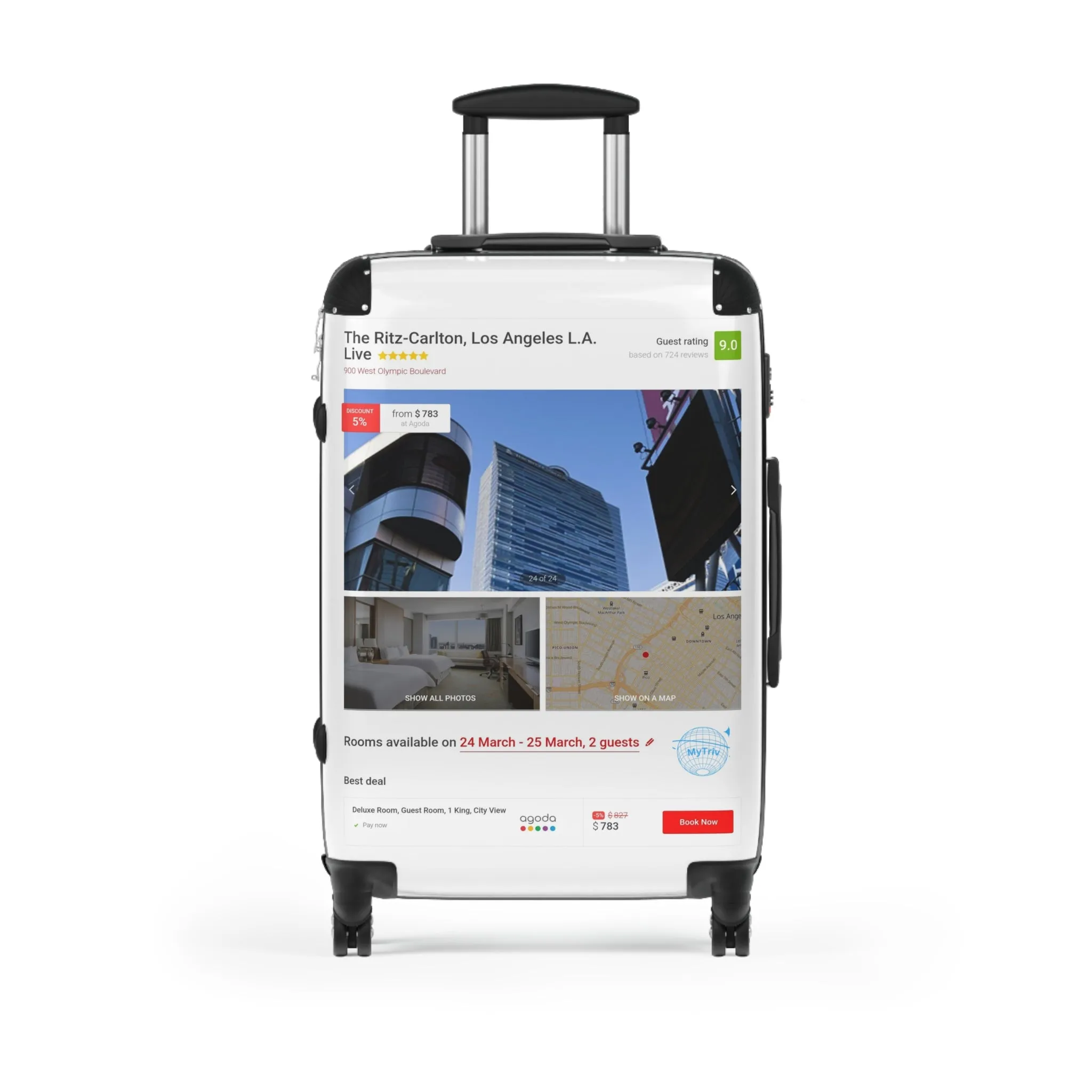 Suitcase - The Ritz-Carlton, Los Angeles L A Travel Bag for Luxury Travelers