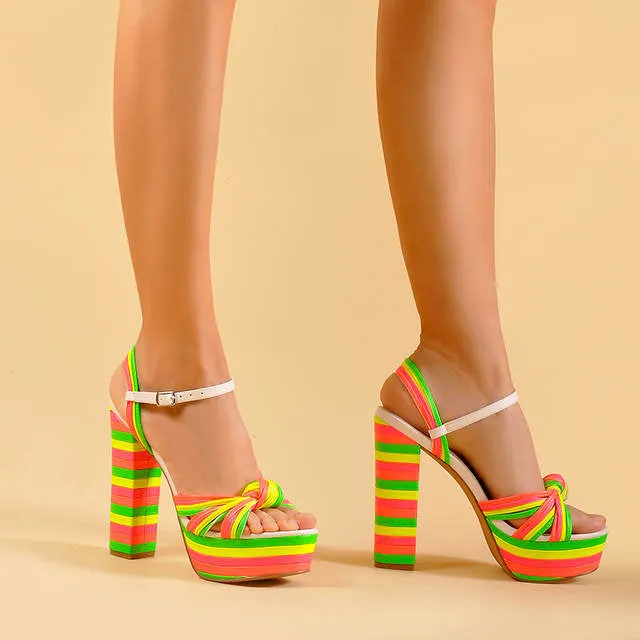 Summer Shoes Woman Heel Sandal High Heels Wedges Sandals Women Platform Sandals Square Heel Wedges Shoes For Women