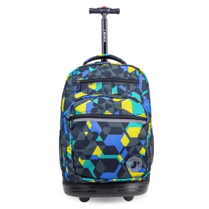 Sundance Laptop Rolling Backpack (20 Inch) in Cubes