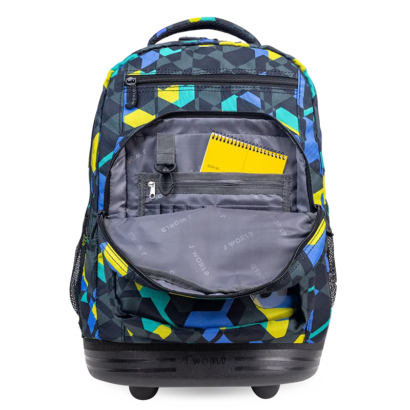 Sundance Laptop Rolling Backpack (20 Inch) in Cubes