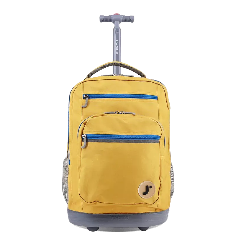 Sundance Laptop Rolling Backpack (20 Inch) in Kumquat