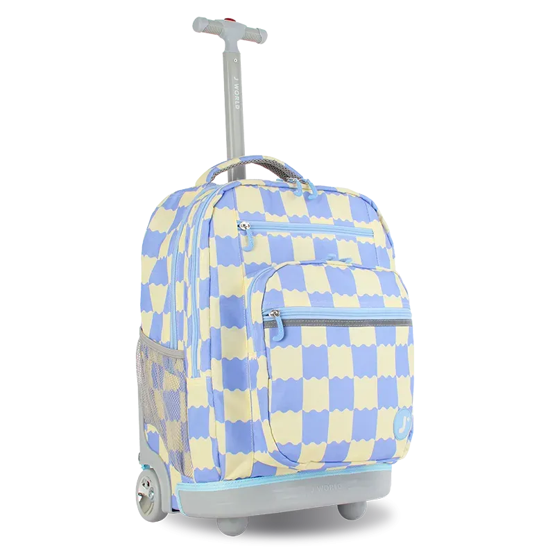 Sundance Laptop Rolling Backpack (20 Inch) in Wiggle Blue