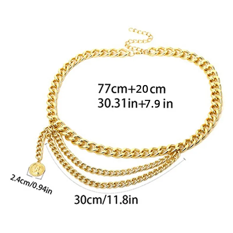 Tassel Gold Chain Belt