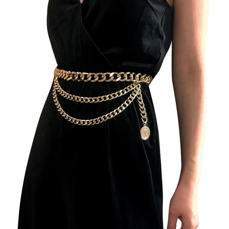 Tassel Gold Chain Belt