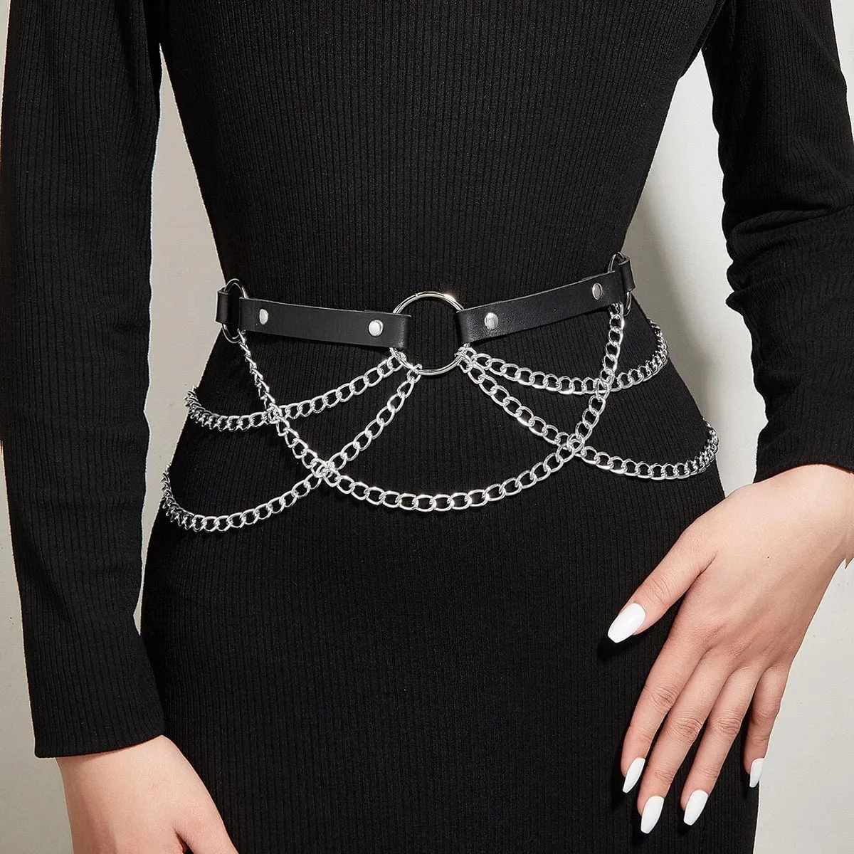 Tassel Leather Waist Chain