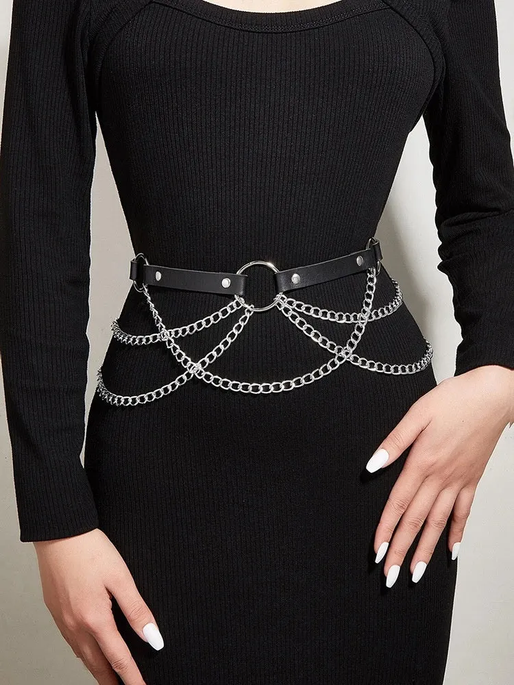 Tassel Leather Waist Chain
