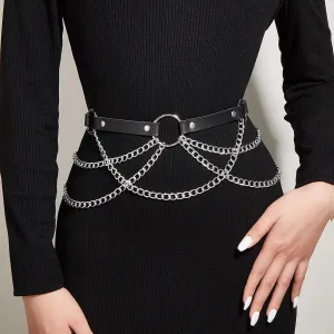 Tassel Leather Waist Chain