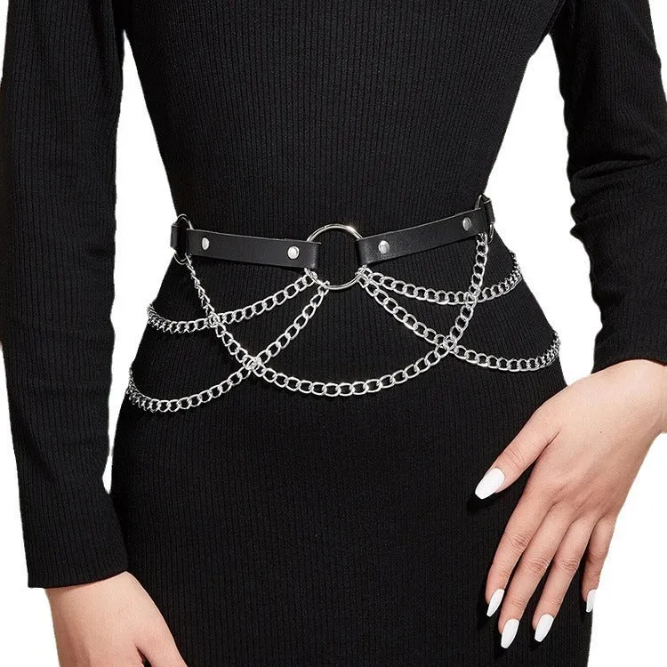 Tassel Leather Waist Chain