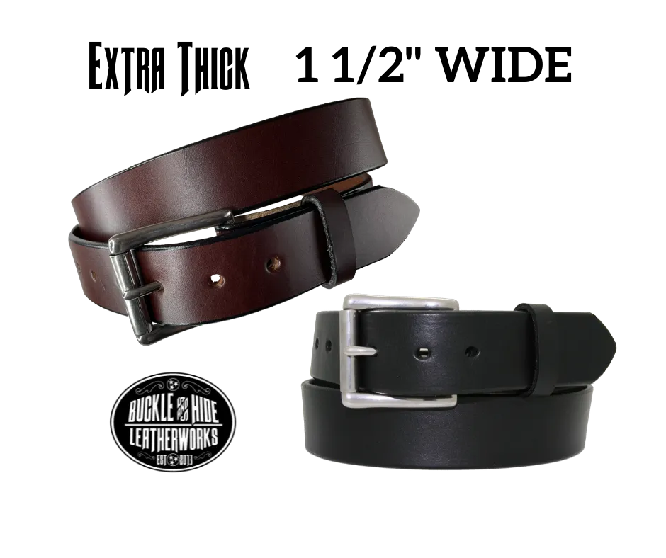The "Winslow" Heavy Leather Belt