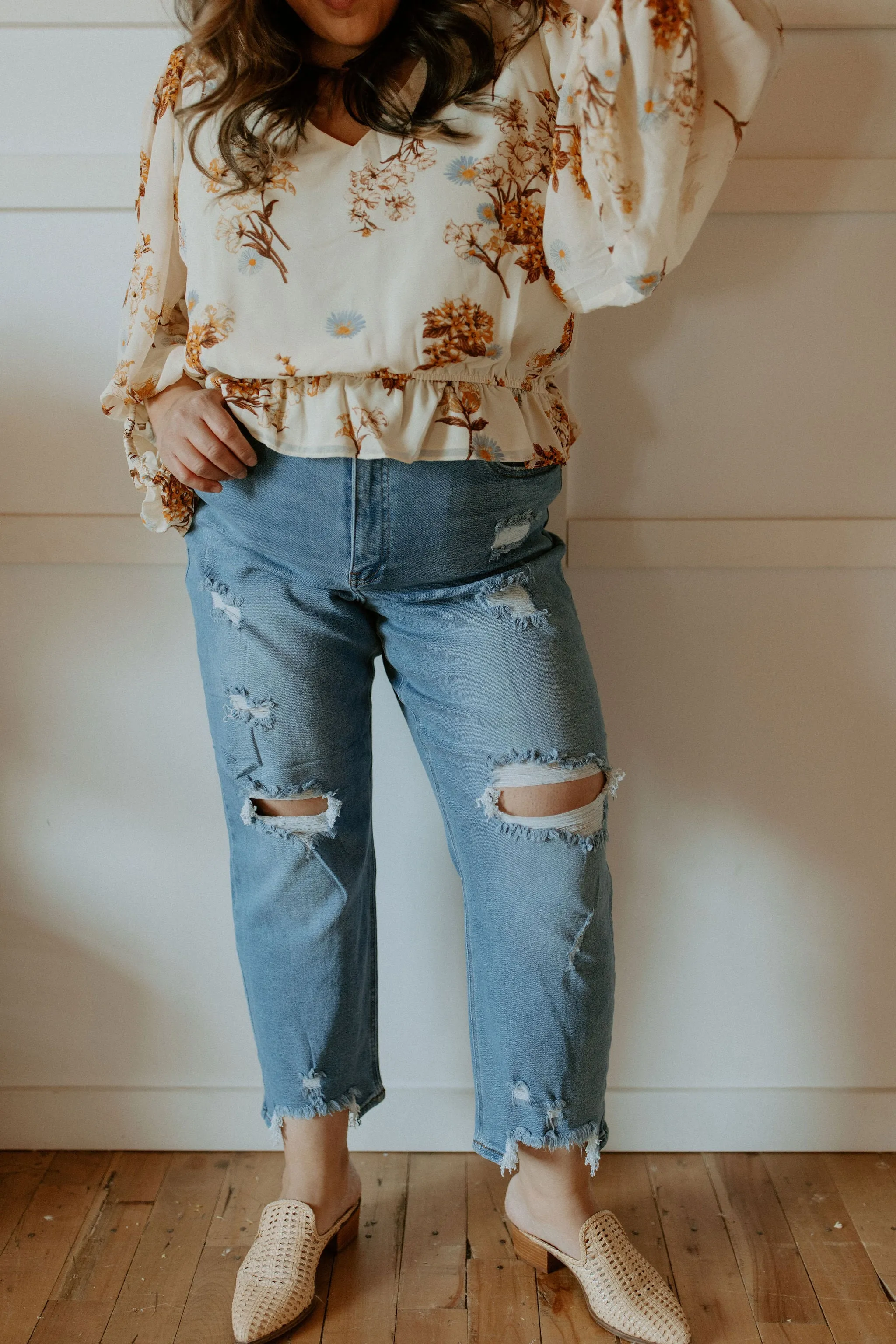 The Ruth Honey Blouse - PLUS