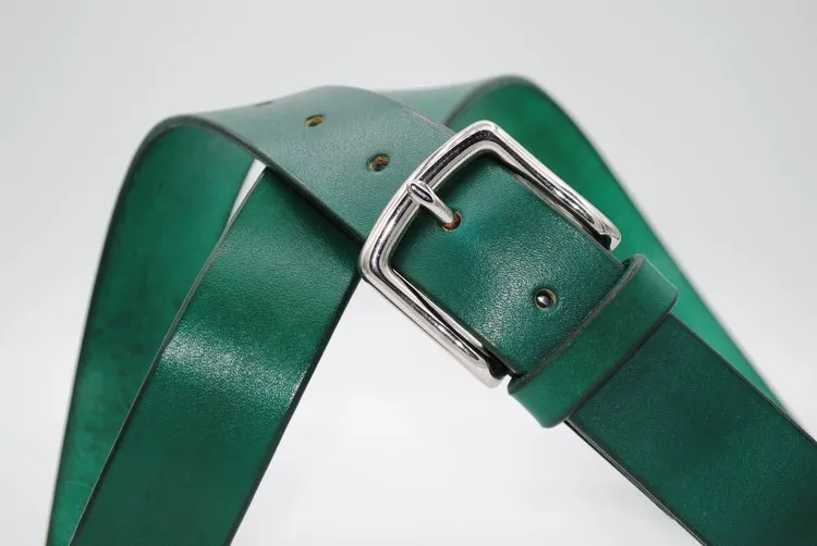 The Somerset Belt, Green - Silver