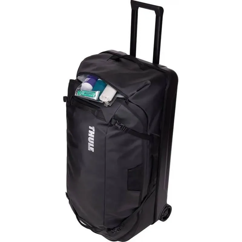 Thule Chasm check 110l in wheeled duffel suitcase black