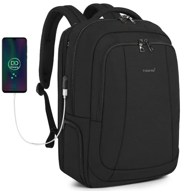 Tigernu Anti Theft Nylon 27L Men 15.6 inch Laptop Backpacks School Fashion Travel Backpacking Backpack Male Backpack For Laptop