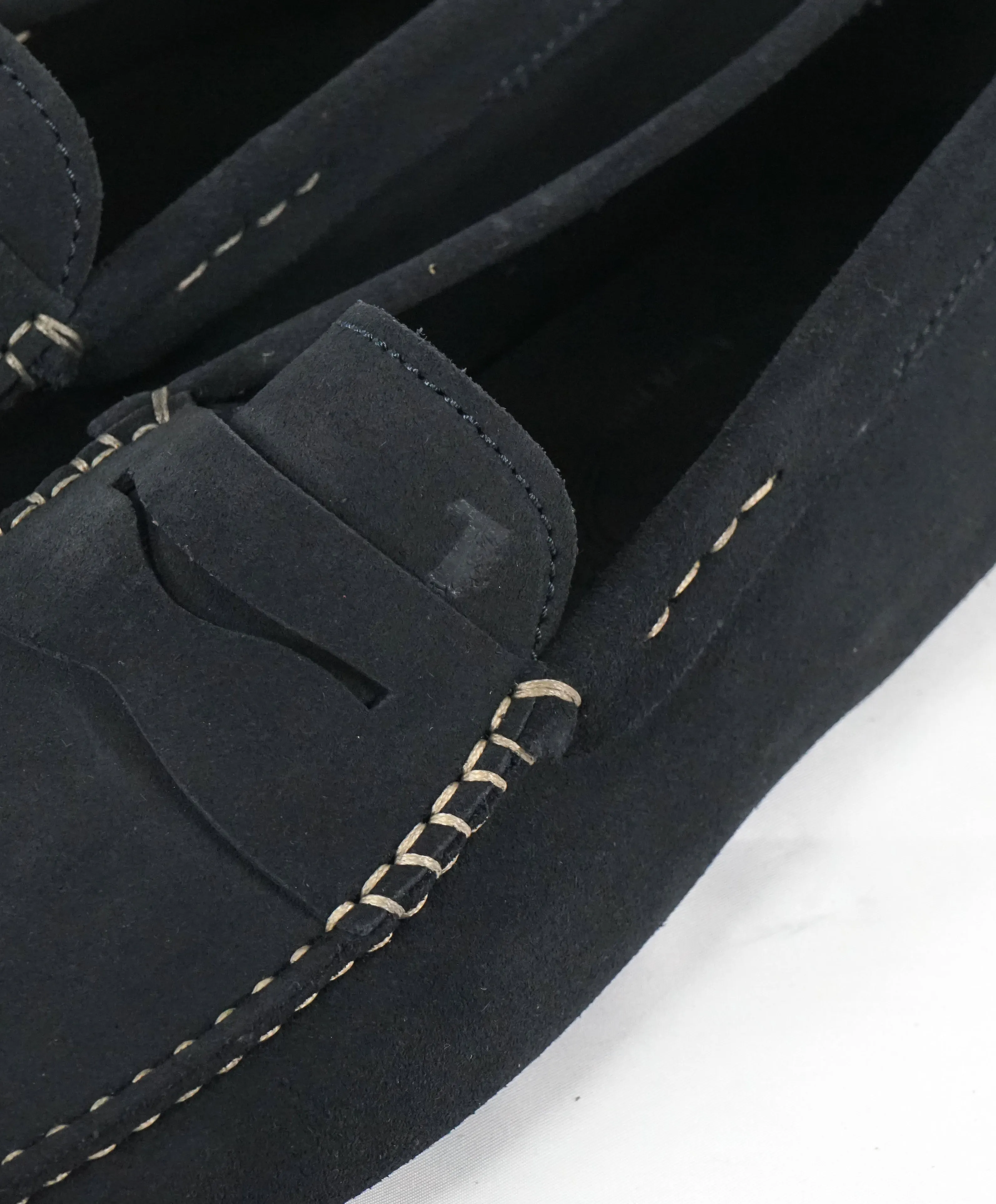 TOD’S -Gommini Laccetto Blue Suede Driving Loafers - 8.5