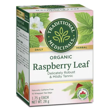 Traditional Medicinals Organic Raspberry Leaf Tea 16 Tea Bags