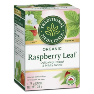 Traditional Medicinals Organic Raspberry Leaf Tea 16 Tea Bags