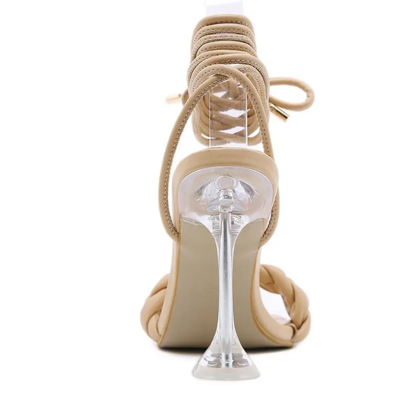 Transparent Strange High heels Ladies Sandals