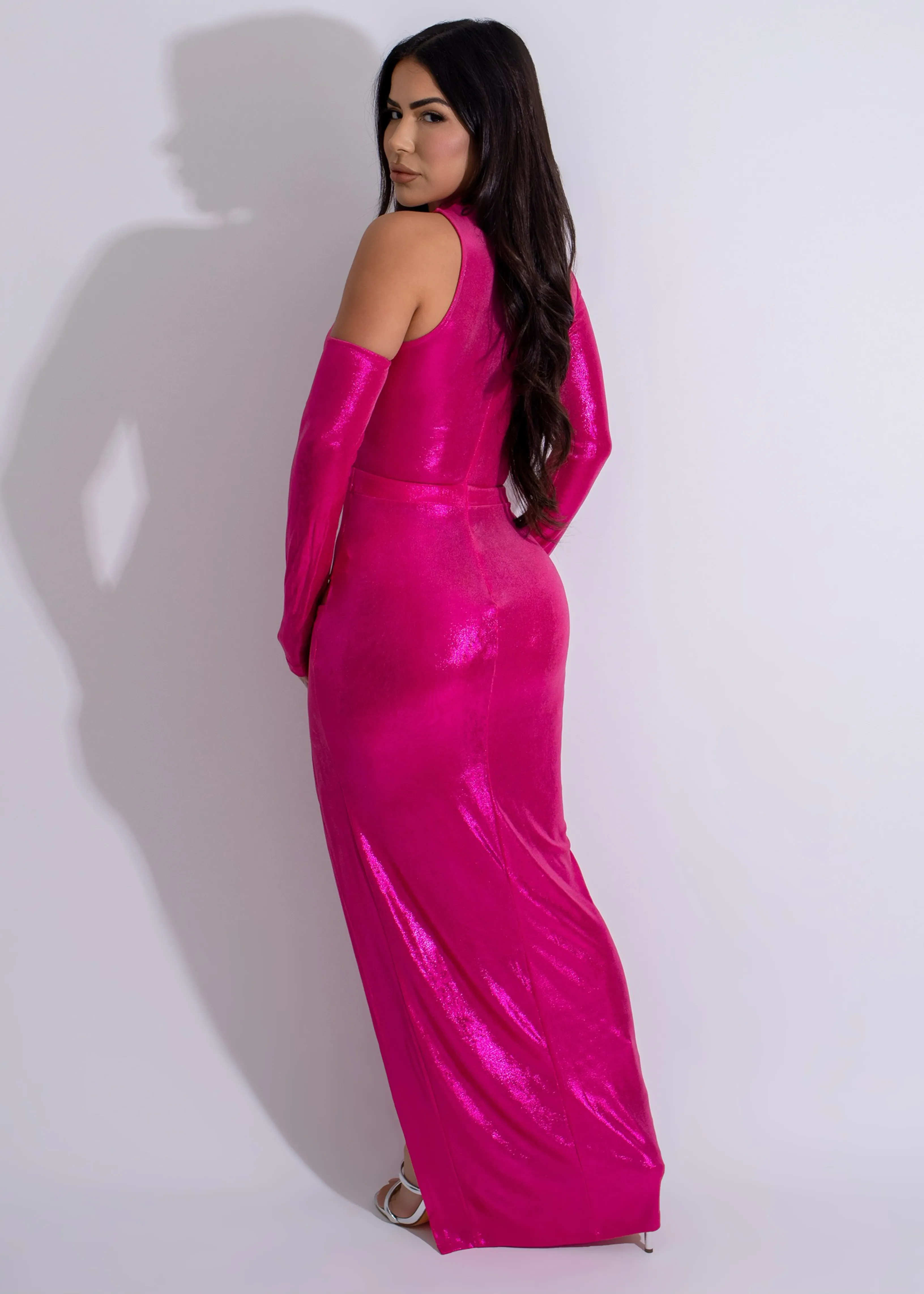 Twilight Radiance Maxi Dress Pink