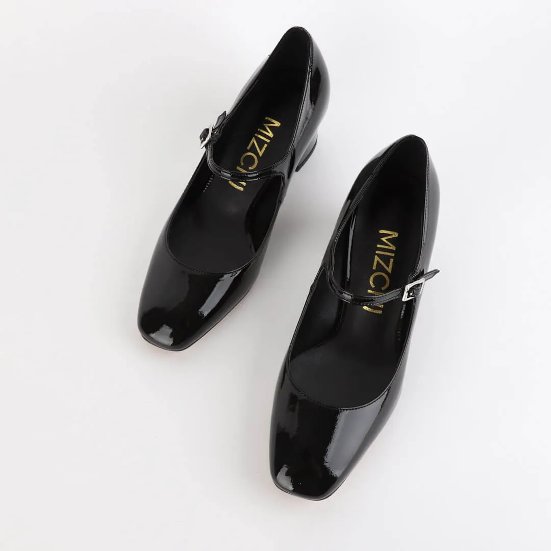 *UK size - 2.5 - NANCY - black patent, 5cm heels