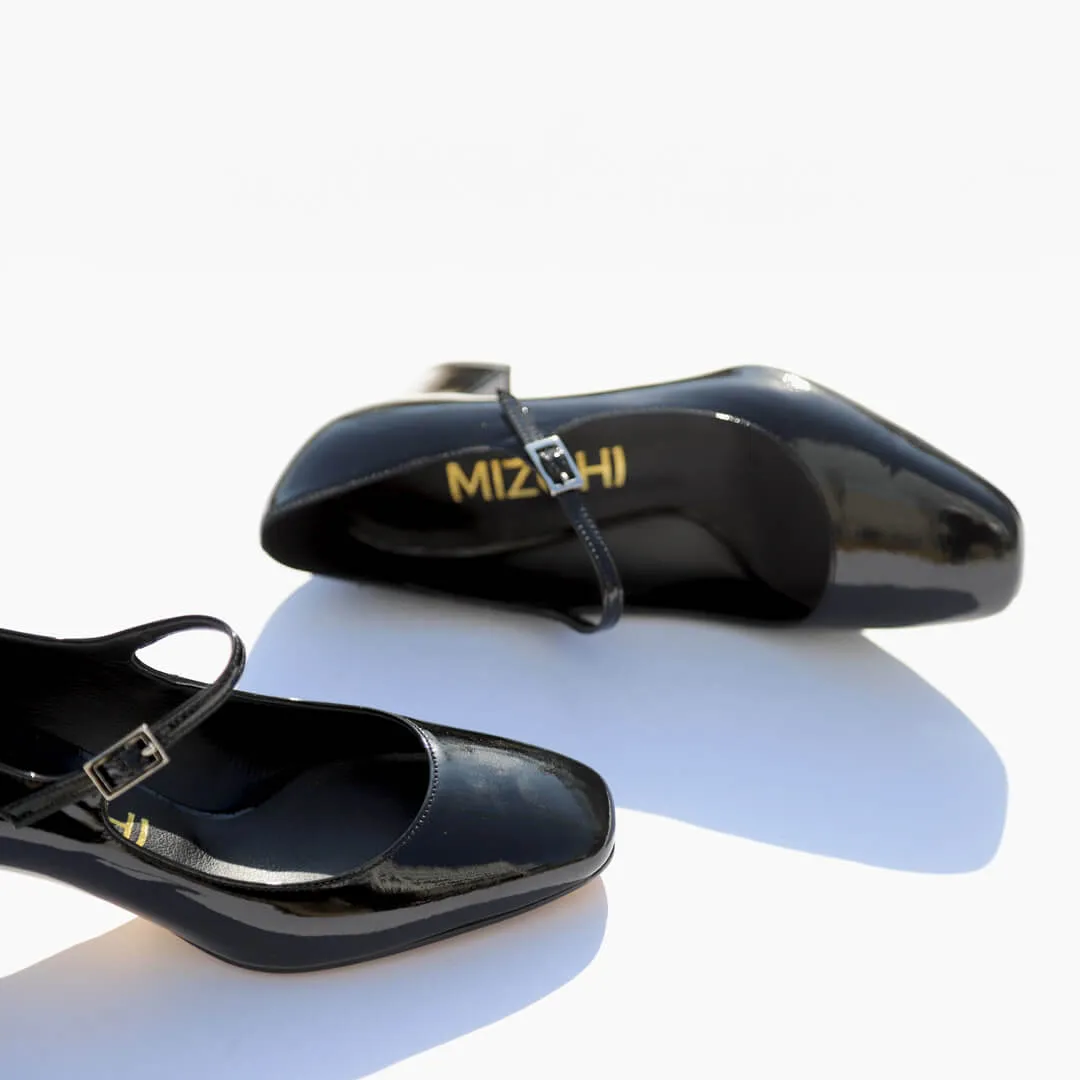 *UK size - 2.5 - NANCY - black patent, 5cm heels