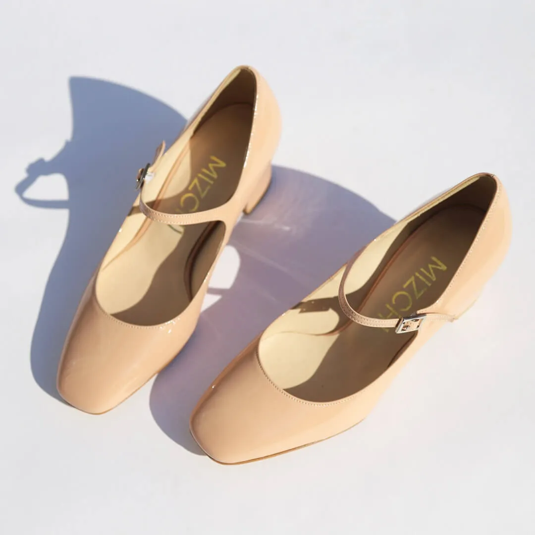 *UK size - 2.5 - NANCY - black patent, 5cm heels
