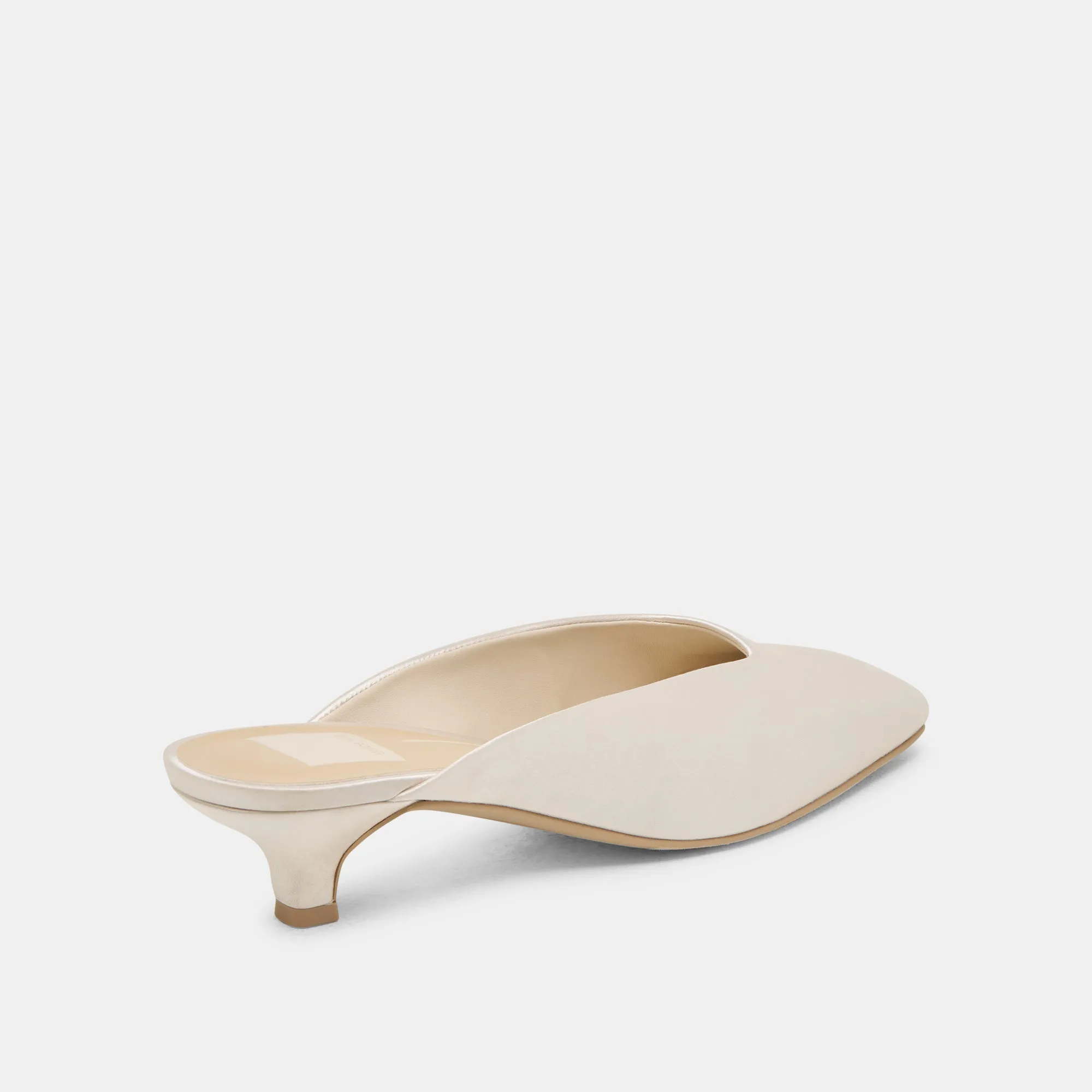 UMARA HEELS IVORY SATIN