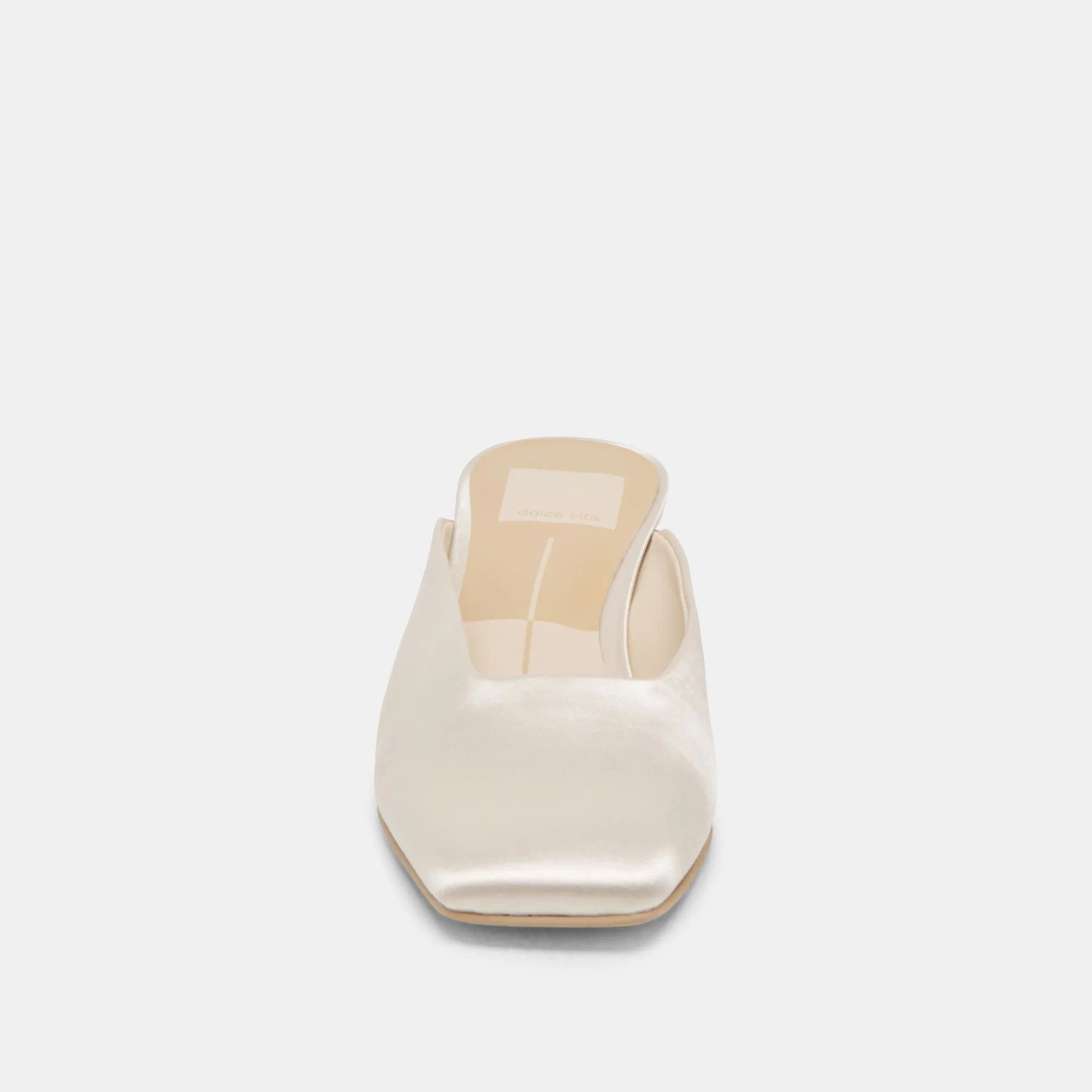 UMARA HEELS IVORY SATIN