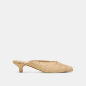 UMARA HEELS LT NATURAL RAFFIA