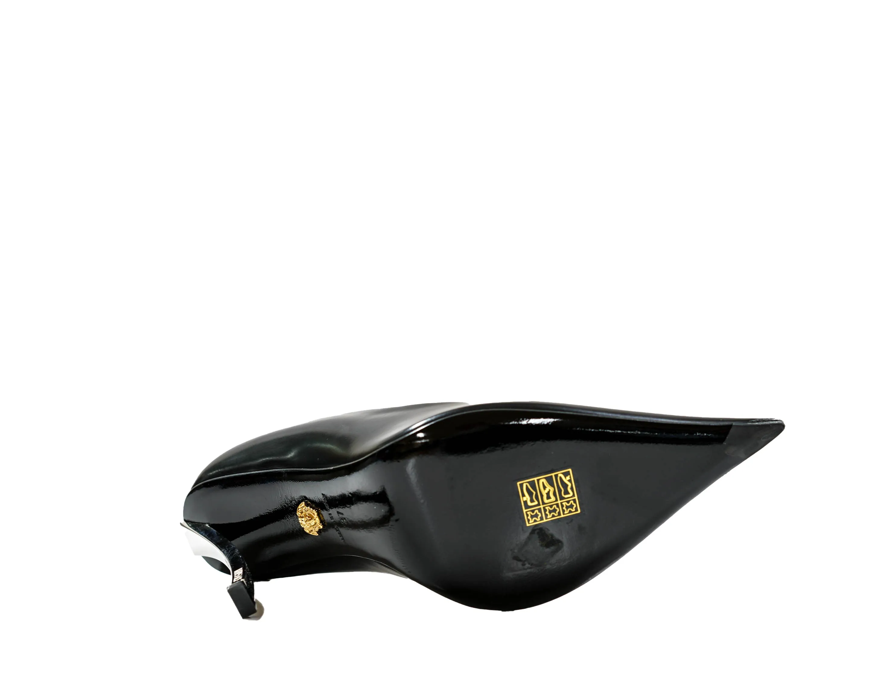 Versace Women's Black Leather Pump 1007138   40%OFF