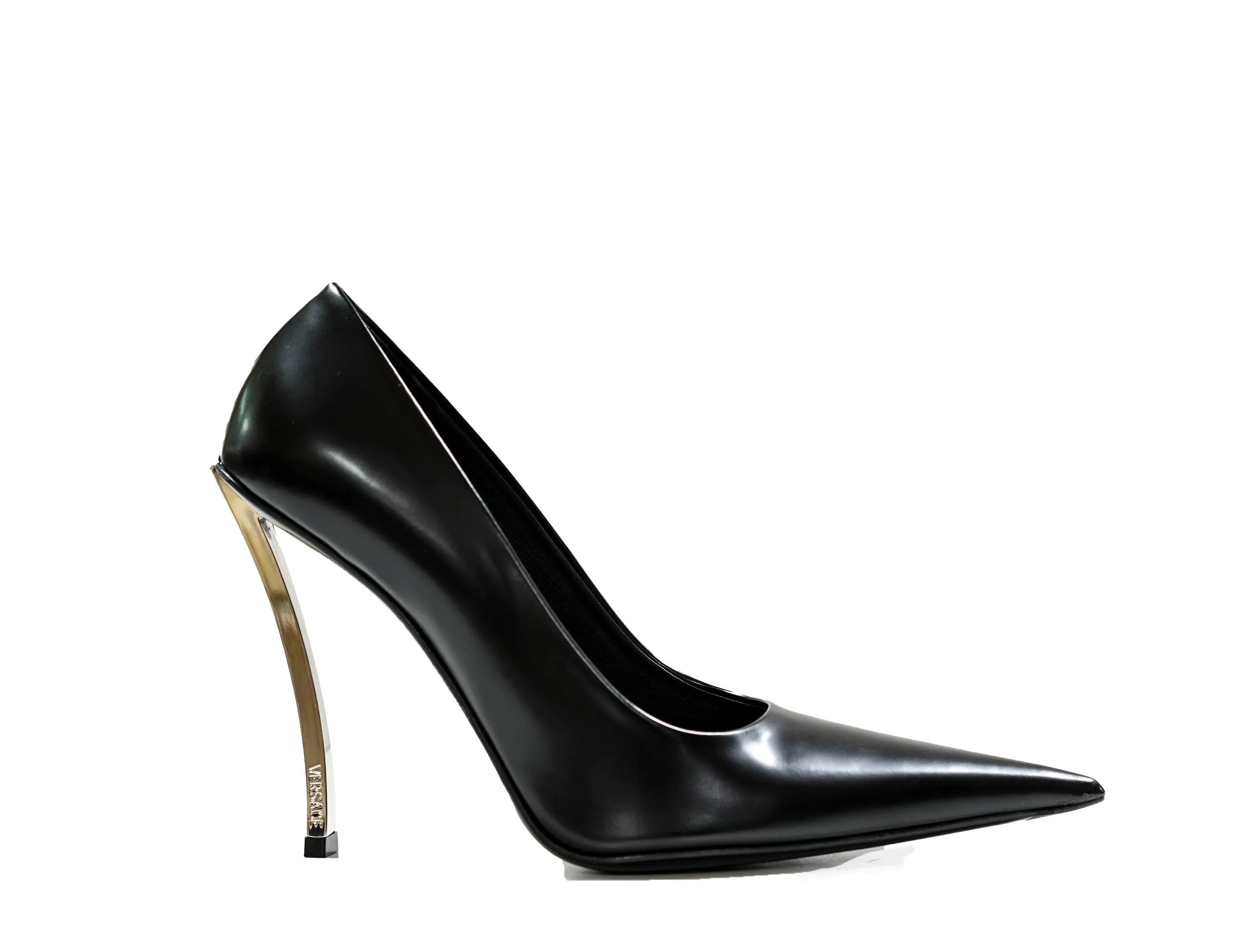 Versace Women's Black Leather Pump 1007138   40%OFF