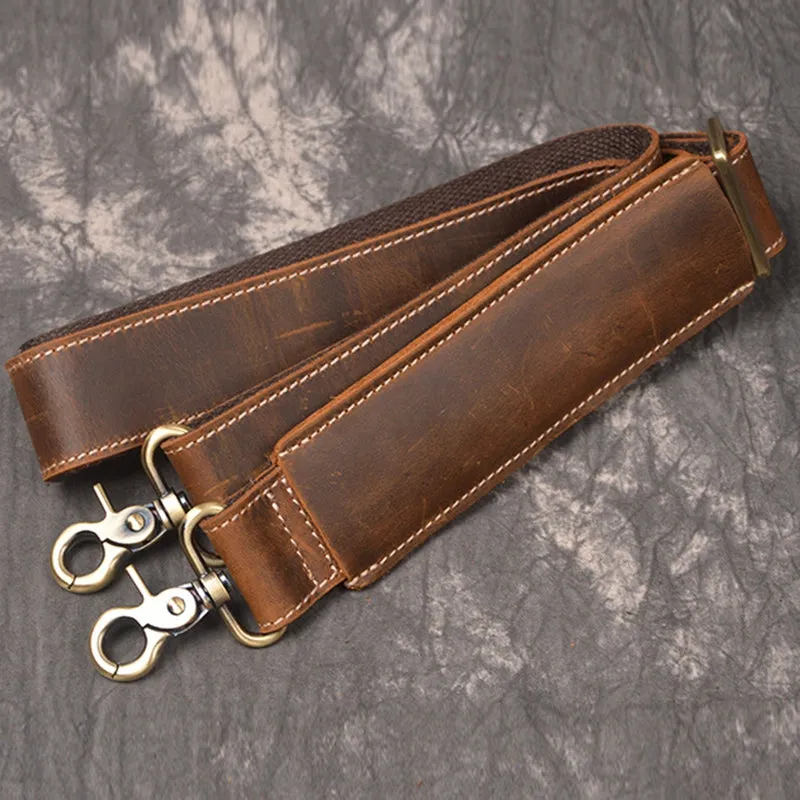 Vintage Leather Weekend Bag with Shoes Compartment, Crazy Horse Leather Duffle Bag, Large Travel Bag