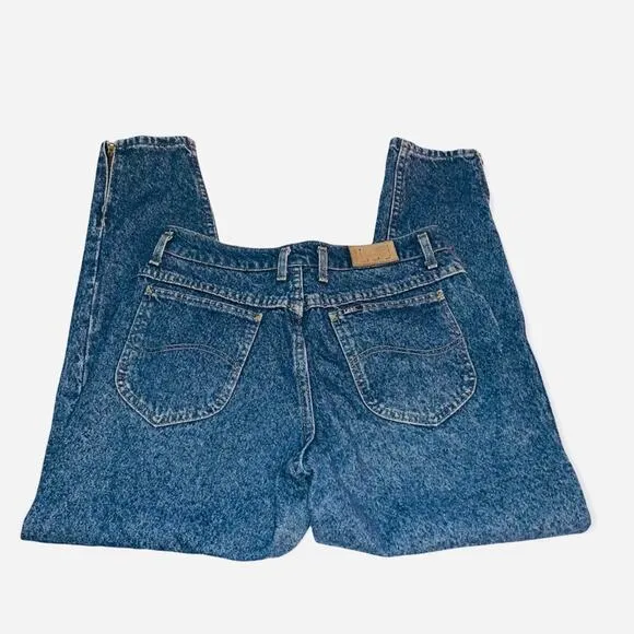 Vintage Lee Jeans High Rise Zipper Ankle Union Made USA Vtg Size SIZE 13