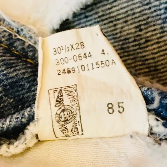 Vintage Lee Jeans High Rise Zipper Ankle Union Made USA Vtg Size SIZE 13