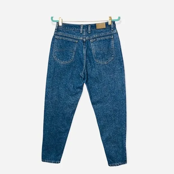 Vintage Lee Jeans High Rise Zipper Ankle Union Made USA Vtg Size SIZE 13